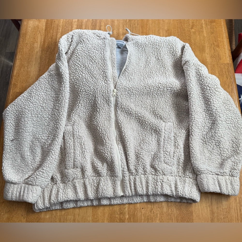 Aerie Sherpa Zip-Up Hoodie